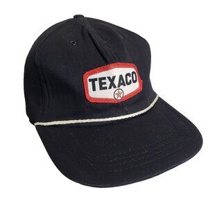TEXACO gas oil Hat Snapback Baseball Vintage 80s Cap Retro Dad Trucker